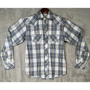 ARIAT Orlando Retro Fit Millstone Pearl Snap NWT Western Men's Long Sleeve Small